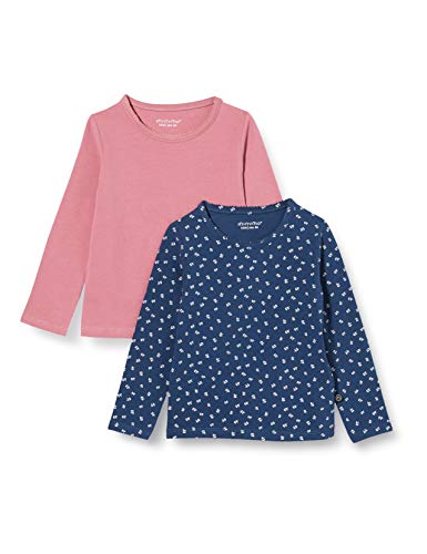 MINYMO Girls Basic Langarm T-Shirt, Mesa Rose, 104 von MINYMO