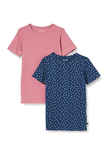 MINYMO Girls Basic T-Shirt, Mesa Rose, 104 von MINYMO