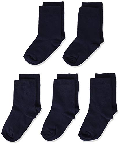 MINYMO Jungen Ankle -Solid (5-pack) Socken, Blau (Dark Navy 778), 23-26 EU von MINYMO