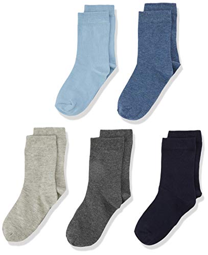 MINYMO Jungen 5er Pack verschieden Farben Socken, Mehrfarbig (Dark Navy 778), 31-34 (Herstellergröße: 31) von MINYMO