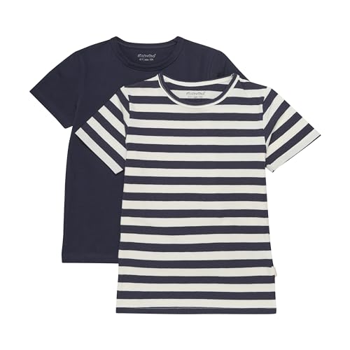 MINYMO Jungen Basic T-Shirt im Doppelpack (140) von MINYMO