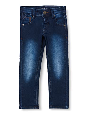 MINYMO Jungen Power Stretch Slim fit Jeans, Dark Blue Denim, 110 von MINYMO