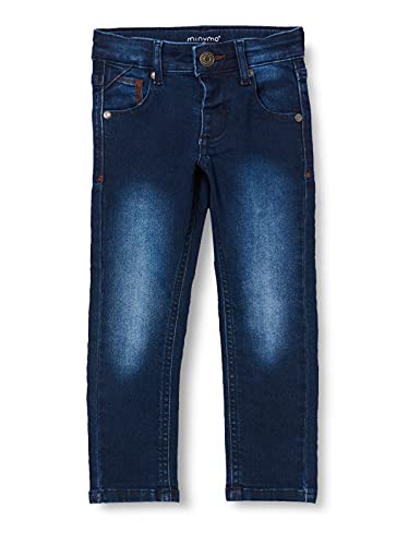 MINYMO Jungen Power Stretch Slim fit Jeans, Dark Blue Denim, 92 von MINYMO