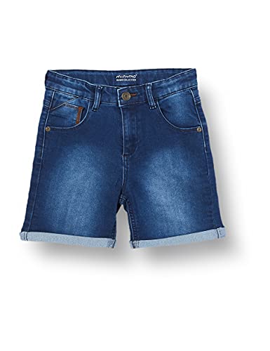 MINYMO Jungen Shorts Power Stretch Jeans, Denim, 128 von MINYMO