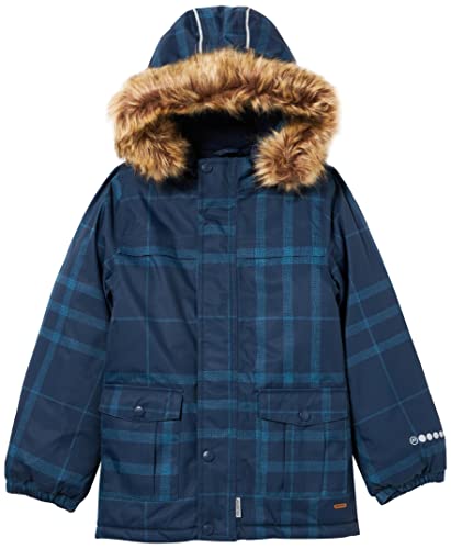 MINYMO Jungen Snow Jacket AOP Jacke, Bluesteel, 140 von MINYMO