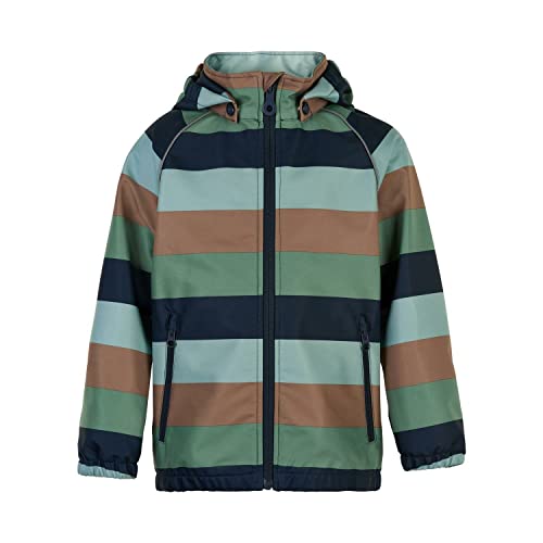 MINYMO Jungen Softshell Jacket Stripe Shell-Jacke, Blue Nights, 116 von MINYMO