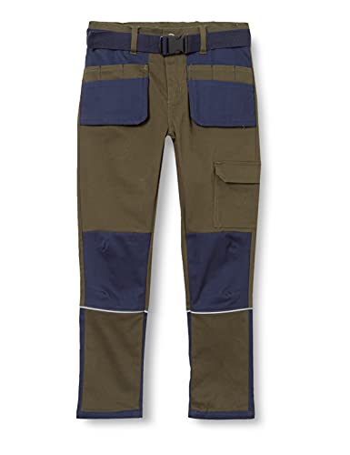 MINYMO Jungen Working Pants Arbeitshose, Forest Night, 110 von MINYMO