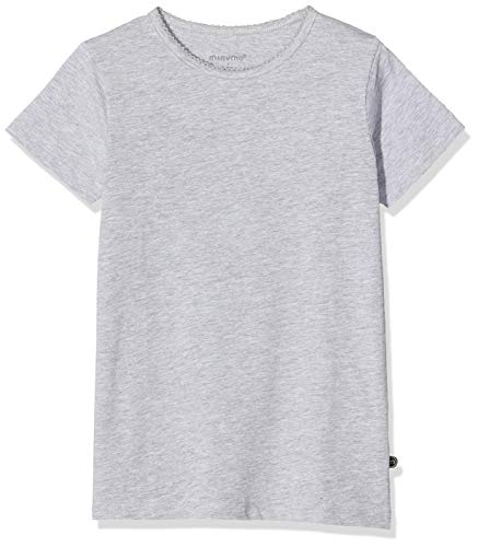 MINYMO Mädchen Minymo 2er Pack T-shirt für Mädchen T Shirt, Mehrfarbig (Rosa/Grau 568), 98 EU von MINYMO