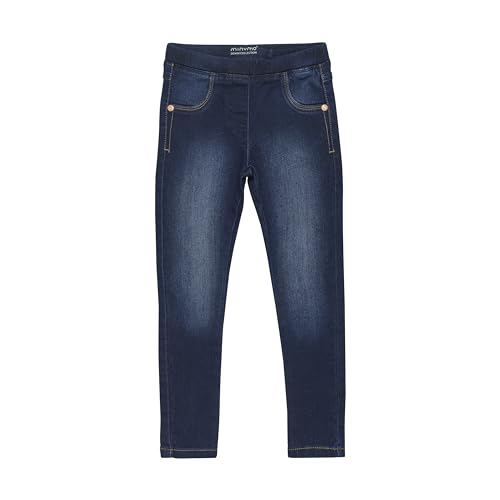 MINYMO Mädchen Jegging Power Stretch Slim fit Jeans, Dark Blue Denim, 140 von MINYMO