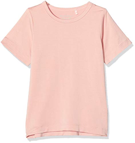 MINYMO Mädchen Kurzarm-Bluse in angenehmer Qualität T-Shirt, Rosa (Misty Rose 524), (Herstellergröße:104) von MINYMO