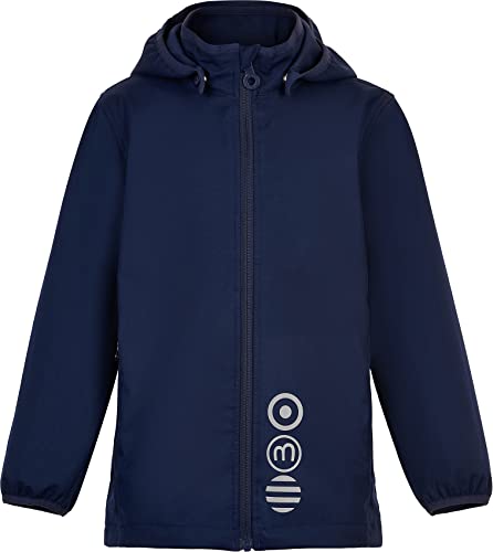 MINYMO Unisex Kids Softshell Solid Shell Jacket, Dark Navy, 128 von MINYMO