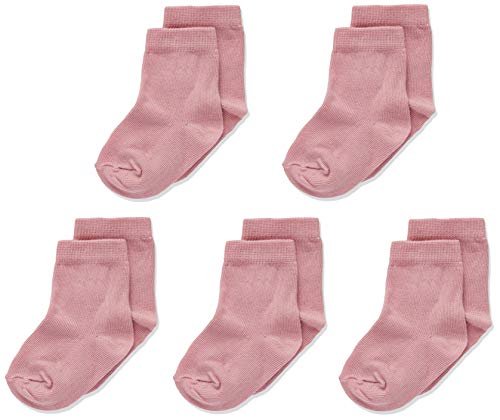 MINYMO Unisex Baby 5er Pack Ankel Socken, Rosa (Rose 509), 15-18 (Herstellergröße: 15/18) von MINYMO