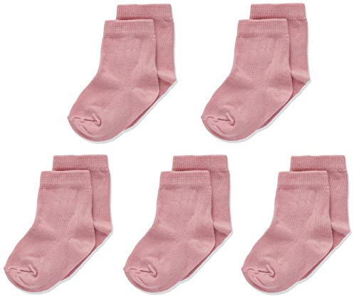 MINYMO Unisex Baby 5er Pack Ankel Socken, Rosa (Rose 509), 19-22 (Herstellergröße: 19) von MINYMO