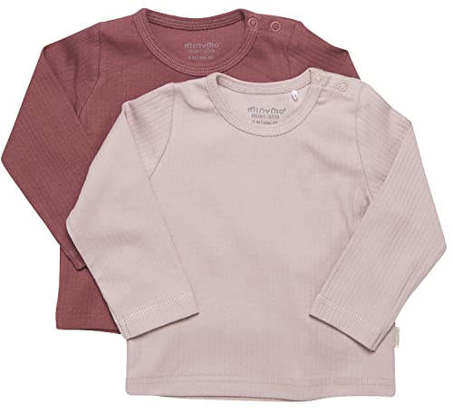 MINYMO Unisex Baby Blouse LS Kleinkind T-Shirt-Satz, Violet Ice, 50 von MINYMO