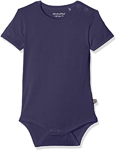 MINYMO Unisex Baby Minymo Baby mit Kurzen Ärmeln Formender Body, Blau (Dark Navy 778), 80 EU von MINYMO