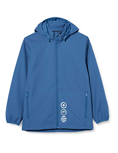 MINYMO Unisex-Child Softshell Shell Jacket, Dark Blue, 128 von MINYMO