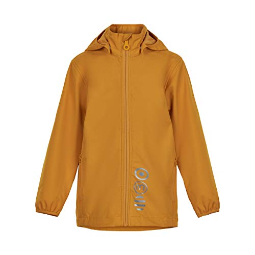 MINYMO Unisex-Child Softshell Shell Jacket, Golden Orange, 92 von MINYMO