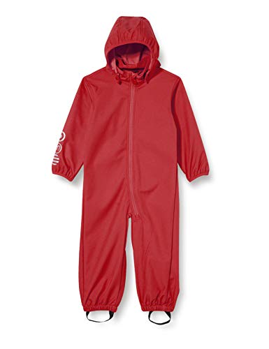 MINYMO Unisex Kinder Softshell Suit-Solid Snowsuit, Tiefer Bordeauxrot, 86 von MINYMO