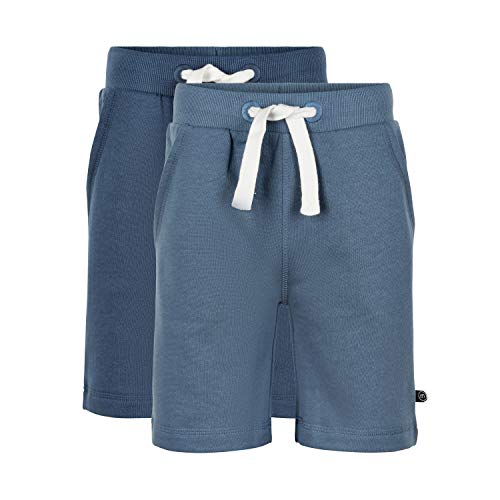 MINYMO Unisex-Erwachsene Basic Sweat Casual Shorts, New Navy, 110 (2er Pack) von MINYMO