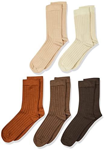 MINYMO Unisex Kids Ankle Bamboo (5-Pack) Socken aus Bambus-Viscose, Cocoa Brown, 23 von MINYMO