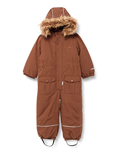 MINYMO Unisex Kids Snow Suit Herringbone Snowsuit, Cocoa Brown, 110 von MINYMO