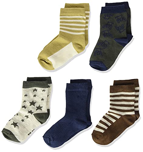 MINYMO Unisex Kinder with Pattern (5-Pack) Socken, Thrush, 35/38 (5er Pack) von MINYMO