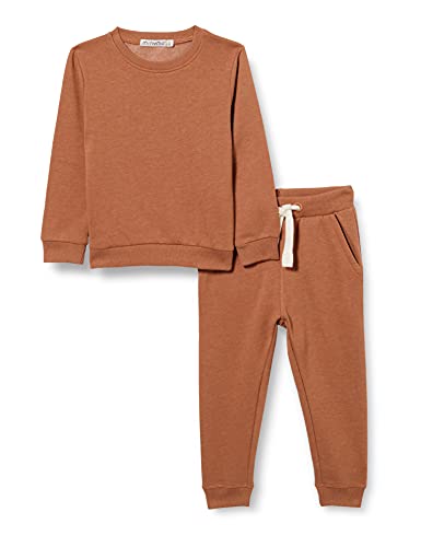 MINYMO Unisex Sweat Set (2-pcs) Bluse, Hellbraun, 86 (2er Pack) von MINYMO