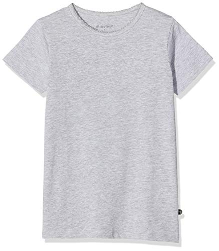 MINYMO Mädchen Minymo 2er Pack T-shirt für Mädchen T Shirt, Mehrfarbig (Rosa/Grau 568), 128 EU von MINYMO