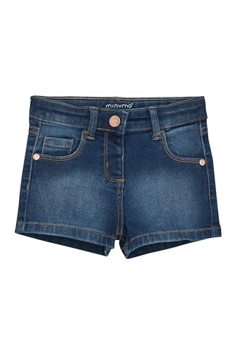Minymo MIShorts Mädchen Kinder Jeansshorts Shorts Kurze Hose mit Taschen Baumwollmischung Regular Fit, Farbe:Denim (776), Größe:134 von MINYMO
