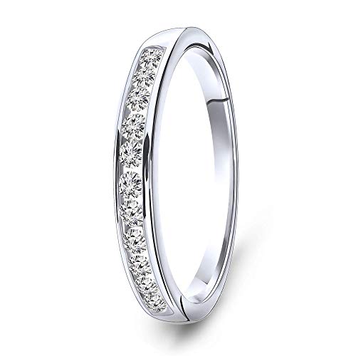MIORE Ring Damen 0.33 Ct Diamant Ewigkeitsring aus Weißgold 14 Karat / 585 Gold, Schmuck mit Diamanten Brillanten von MIORE
