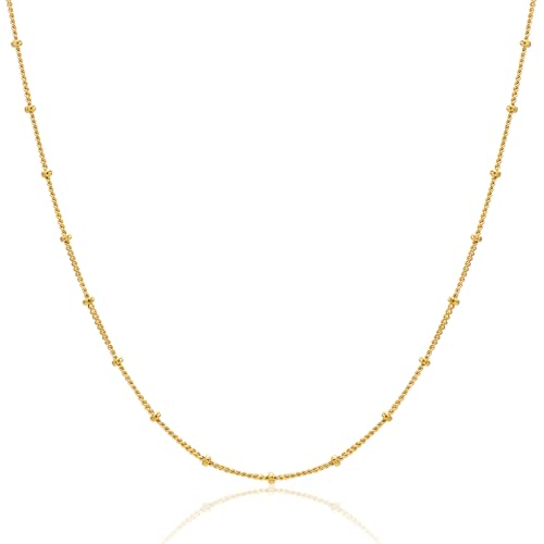 MIORE Schmuck Damen, Collier Kette Damen, 18K Vergoldete Kette Silber 925, Panzerkette, Silberkette Frauen 925 Ohne Anhänger, Halskette 46cm, Allergenfrei & Handgemacht in Italien MIORE Schmuck Damen, Collier Kette Damen, 18K Vergoldete Kette Silber 925, Panzerkette, Silberkette Frauen 925 Ohne Anhänger, Halskette 46cm, Allergenfrei & Handgemacht in Italien von MIORE