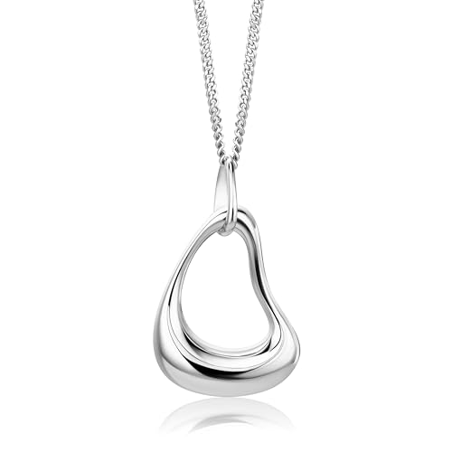 Miore Kette - Halskette Damen Kette Silberfarbig 925 Sterling Silber 45 cm von MIORE