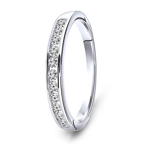 Miore Ring Damen 0.33 Ct Diamant Ewigkeitsring aus Weißgold 14 Karat / 585 Gold, Schmuck mit Diamanten Brillanten von MIORE