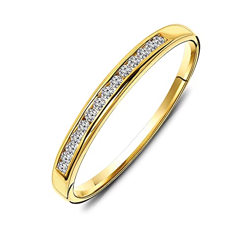 Miore Ring Damen Ewigkeitsring Gelbgold 18 Karat / 750 Gold Diamant Brillianten 0.10 ct von MIORE