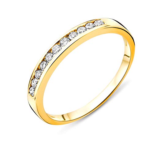MIORE Ring Damen Gelbgold Diamant Hochzeitsband 14KT (585) mit Diamant Brillanten 0.20 ct (48 (15.3)) von MIORE