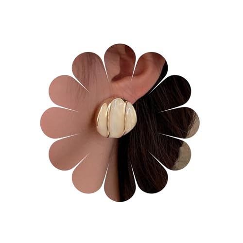 Boho Gold Runde Ohrstecker Vintage texturierte Gold Ohrstecker Gold Geometrische Ohrstecker Gold Emaille Runde Ohrstecker Schmuck für Frauen und Mädchen von MIQIQAO