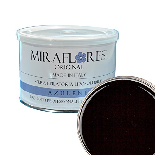 Wachs Haarentfernung Professionelle Azulen, Formulierung Klassische auf Grundlage von natürlichen Harzen, Wachs liposoluble in Miraflores Topf Original - Pot von 400 ml von MIRAFLORES ORIGINAL
