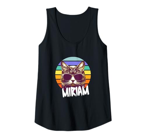 Damen MIRIAM - Schöner Mädchen Name mit lustiger Katze Tank Top Damen MIRIAM - Schöner Mädchen Name mit lustiger Katze Tank Top von MIRIAM Tochter Enkel Geburtstag Geschenkideen