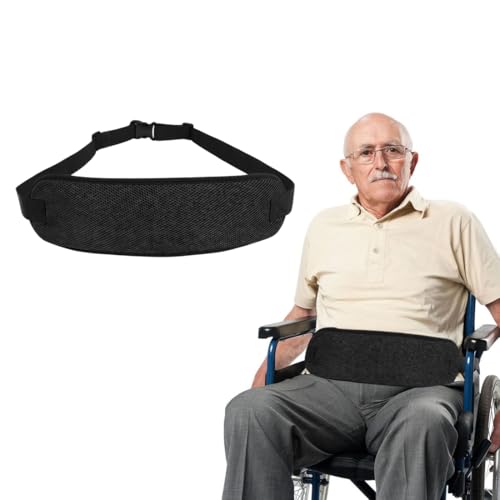 MIRKUZI Anschnallgurte für Rollstühle & Scooter 1 Stück Anti-Rutsch-Sicherheitsgurt, Rollstuhl-Sicherheitsgurt, verstellbarer Hüftgurt, Rollstuhl-Sicherheitsgurt für ältere Kinder, Rollstuhl-Zubehör von MIRKUZI