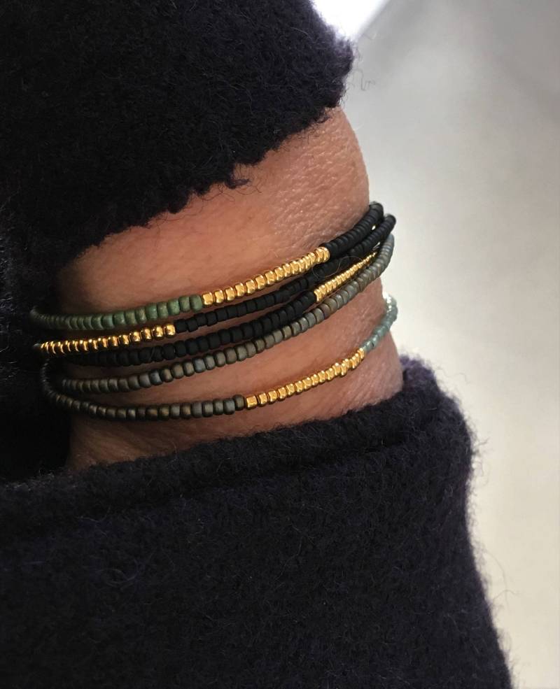 Wickel Armband, Geschenk Idee Frau, Perlen Armband von MIRMARE