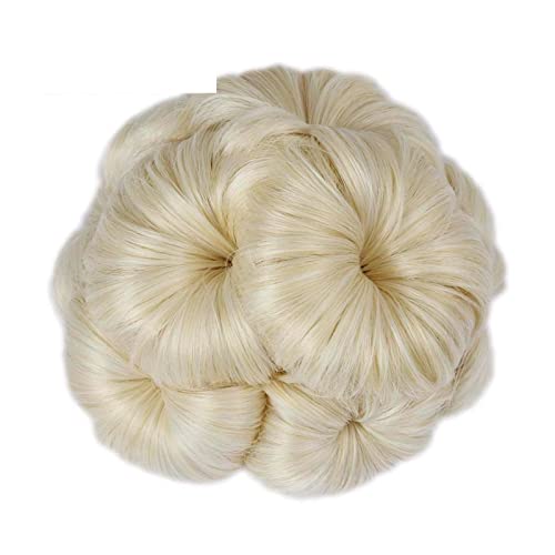 Damen Perücke Pferdeschwanzbrötchen Donut Bäume Clip bei Frauen Haarteil Haarverlängerungen Schwarz Braun Synthetische Haar Perücke Frauenparty(3pcs,03) von MIROOOO