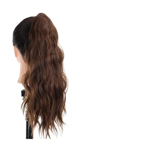 Haarchignon für Damen Synthetische Lange Lockige Pferdeschwanz Brötchen Damen Perücke 20 Zoll Lockige Kralle Clip Flauschige Pferdeschwanz Längliche Hitzebeständige Faser Perücke Chaotisch Brötchen von MIROOOO