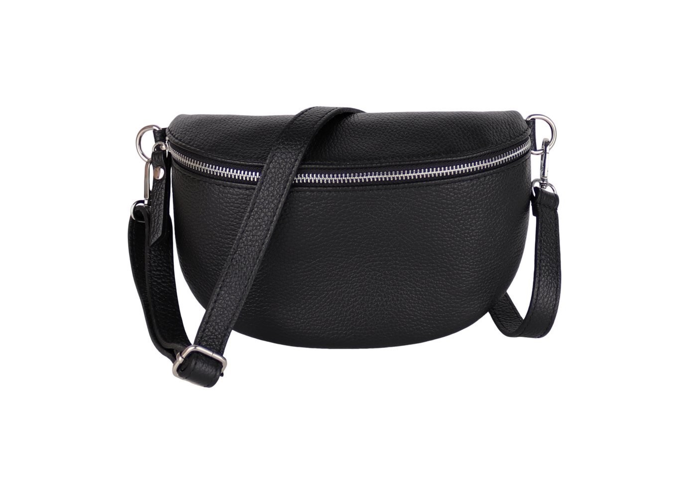 MIRROSI Bauchtasche Damen, Echtleder, Leder, Made in Italy, Umhängetasche, Brusttasche, (Schultertasche für jeden Anlass (1 Tasche & 1 Gurt), 3 Größen auswählbar), Crossbody Bag, Damen Taschen verstellbaren Schulterriemen von MIRROSI