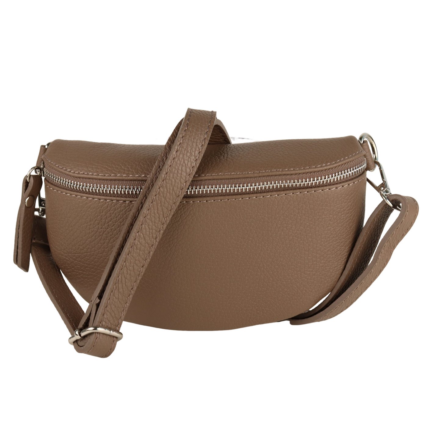 MIRROSI Bauchtasche Damen, Echtleder, Leder, Made in Italy, Umhängetasche, Brusttasche, (Schultertasche für jeden Anlass (1 Tasche & 1 Gurt), 3 Größen auswählbar), Crossbody Bag, Damen Taschen verstellbaren Schulterriemen von MIRROSI