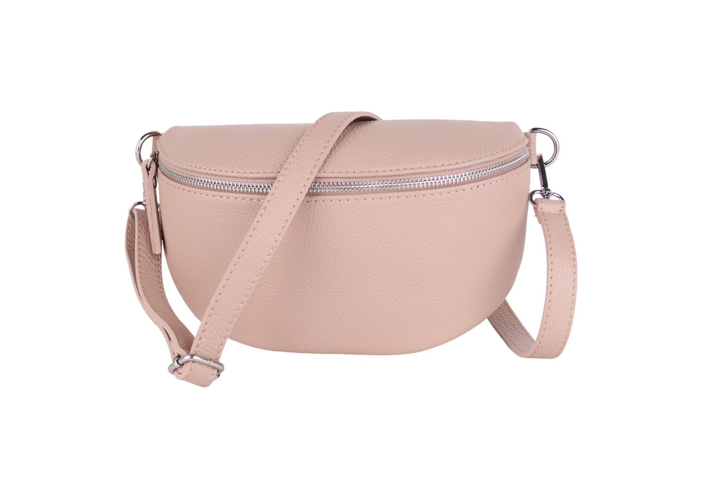 MIRROSI Bauchtasche Damen, Echtleder, Leder, Made in Italy, Umhängetasche, Brusttasche, (Schultertasche für jeden Anlass (1 Tasche & 1 Gurt), 3 Größen auswählbar), Crossbody Bag, Damen Taschen verstellbaren Schulterriemen von MIRROSI