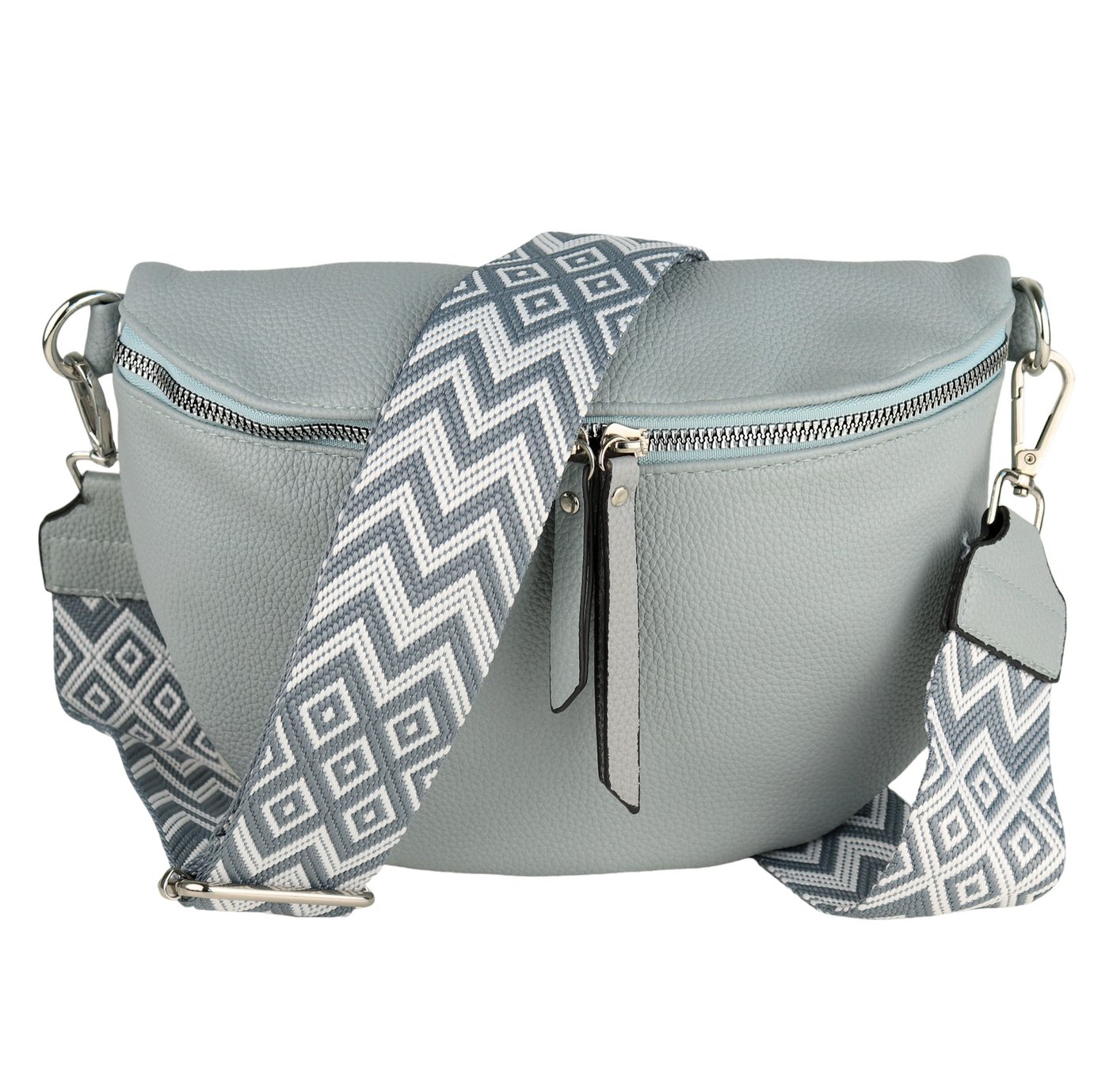 MIRROSI Bauchtasche Damen Taschen, Umhängetasche, Brusttasche, 26x18x9cm Veganes Leder (Schultertasche für jeden Anlass), Crossbody Bag, Bohemian gemusterten& verstellbaren Schulterriemen von MIRROSI