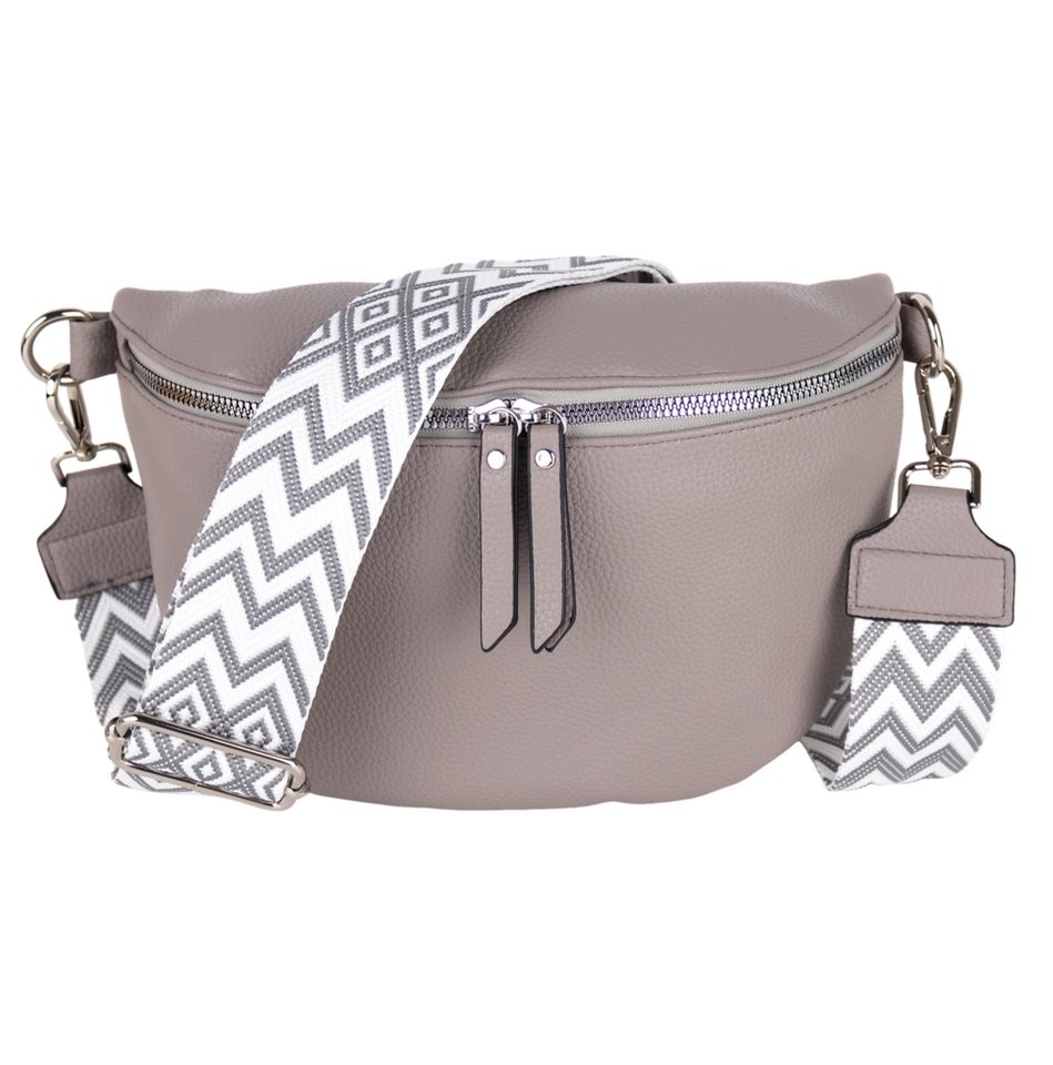 MIRROSI Bauchtasche Damen Taschen, Umhängetasche, Brusttasche, 26x18x9cm Veganes Leder (Schultertasche für jeden Anlass), Crossbody Bag, Bohemian gemusterten& verstellbaren Schulterriemen von MIRROSI