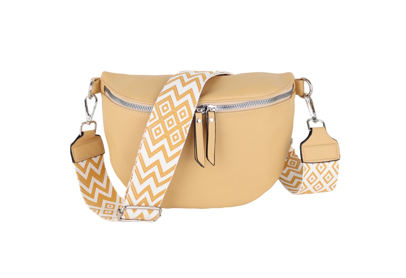 MIRROSI Bauchtasche Damen Taschen, Umhängetasche, Brusttasche, 26x18x9cm Veganes Leder (Schultertasche für jeden Anlass), Crossbody Bag, Bohemian gemusterten& verstellbaren Schulterriemen von MIRROSI