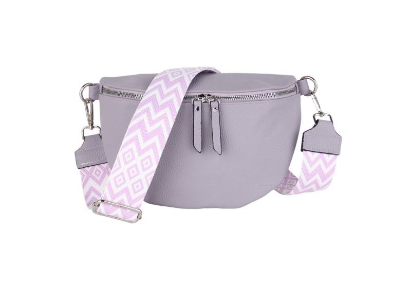 MIRROSI Bauchtasche Damen Taschen, Umhängetasche, Brusttasche, 26x18x9cm Veganes Leder (Schultertasche für jeden Anlass), Crossbody Bag, Bohemian gemusterten& verstellbaren Schulterriemen von MIRROSI