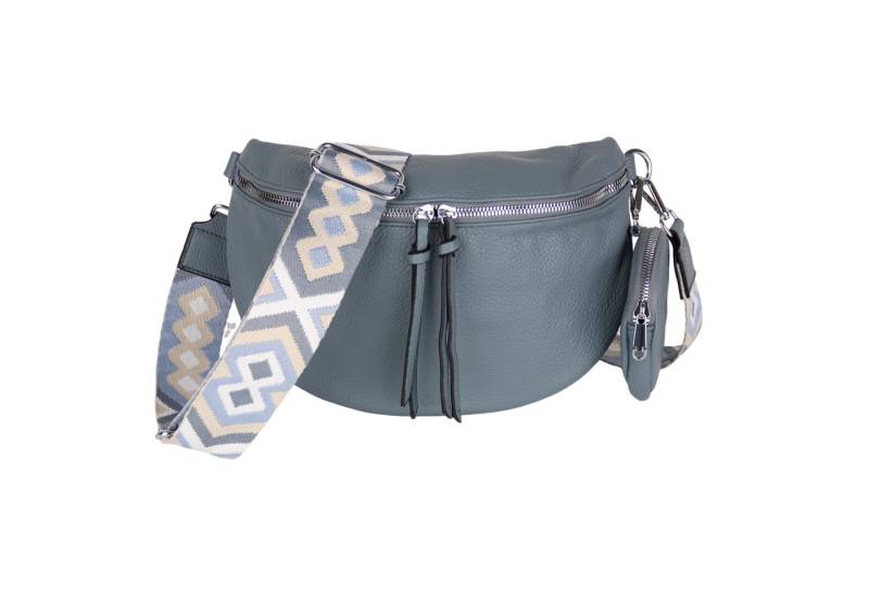 MIRROSI Bauchtasche Damen Taschen, Umhängetasche, Brusttasche, 30x19x9cm Veganes Leder (dazu 1x Münzbeutel), Crossbody Bag, Bohemian gemusterten& verstellbaren Schulterriemen von MIRROSI
